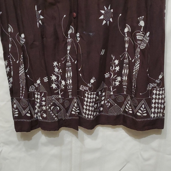 Long Button Front Summer Dress - Picture 3 of 4